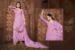 Picture of Magnificent Chiffon Plum Straight Cut Salwar Kameez