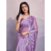 Picture of Magnificent Chiffon Light Steel Blue Saree