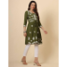 Picture of Delightful Rayon Dark Olive Green Kurtis & Tunic