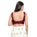 Picture of Classy Net & Silk Maroon Designer Blouse