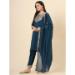 Picture of Comely Silk Midnight Blue Readymade Salwar Kameez