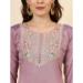 Picture of Gorgeous Silk Plum Readymade Salwar Kameez