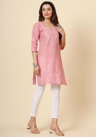 Picture of Taking Cotton Pink Kurtis & Tunic