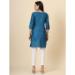 Picture of Stunning Cotton Steel Blue Kurtis & Tunic