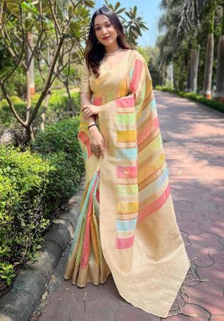 Picture of Fascinating Organza Light Coral Saree