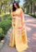 Picture of Marvelous Organza Pale Golden Rod Saree