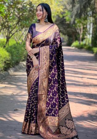 Picture of Admirable Silk Purple Saree