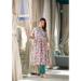 Picture of Georgette & Silk Light Slate Grey Readymade Salwar Kameez