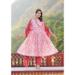 Picture of Georgette & Silk Plum Readymade Salwar Kameez