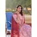 Picture of Georgette & Silk Plum Readymade Salwar Kameez