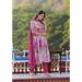 Picture of Georgette & Silk Slate Grey Readymade Salwar Kameez