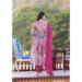 Picture of Georgette & Silk Slate Grey Readymade Salwar Kameez