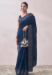 Picture of Excellent Silk Dark Slate Grey Saree