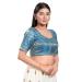 Picture of Pleasing Net & Silk Cadet Blue Designer Blouse