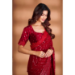 Picture of Enticing Georgette Fire Brick Saree