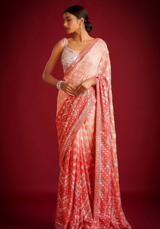 Picture of Taking Georgette Wheat Saree