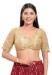 Picture of Nice Net & Silk Beige Designer Blouse