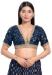 Picture of Taking Net & Silk Midnight Blue Designer Blouse