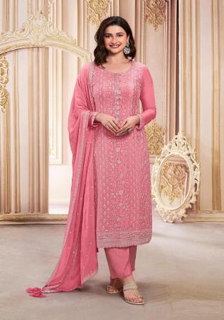 Picture of Beauteous Georgette Tan Straight Cut Salwar Kameez