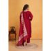 Picture of Enticing Silk Fire Brick Readymade Salwar Kameez