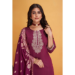 Picture of Statuesque Silk Brown Readymade Salwar Kameez