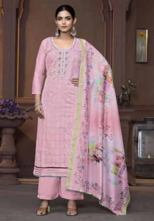 Picture of Chiffon & Organza Thistle Straight Cut Salwar Kameez