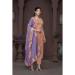 Picture of Chiffon & Organza Indian Red Straight Cut Salwar Kameez