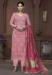 Picture of Chiffon Pale Violet Red Straight Cut Salwar Kameez