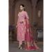 Picture of Chiffon Pale Violet Red Straight Cut Salwar Kameez