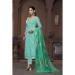 Picture of Medium Aqua Marine Straight Cut Salwar Kameez