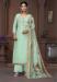 Picture of Chiffon Dark Sea Green Straight Cut Salwar Kameez