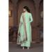 Picture of Chiffon Dark Sea Green Straight Cut Salwar Kameez