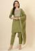 Picture of Radiant Silk Dark Khaki Readymade Salwar Kameez