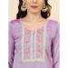 Picture of Well Formed Silk Plum Readymade Salwar Kameez