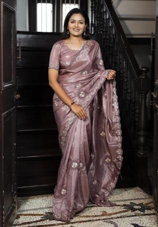 Picture of Radiant Silk Plum Saree