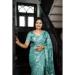 Picture of Superb Silk Cadet Blue Saree