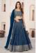 Picture of Pretty Georgette Navy Blue Lehenga Choli