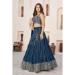 Picture of Pretty Georgette Navy Blue Lehenga Choli