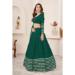 Picture of Good Looking Georgette Dark Green Lehenga Choli