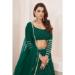 Picture of Good Looking Georgette Dark Green Lehenga Choli