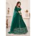 Picture of Good Looking Georgette Dark Green Lehenga Choli