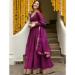 Picture of Excellent Georgette Purple Lehenga Choli