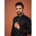 Picture of Fine Cotton Black Kurtas