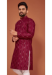 Picture of Beautiful Cotton Maroon Kurtas