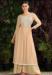 Picture of Sublime Georgette Beige Straight Cut Salwar Kameez