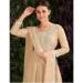 Picture of Sublime Georgette Beige Straight Cut Salwar Kameez