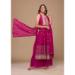 Picture of Georgette Hot Pink Straight Cut Salwar Kameez