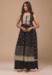 Picture of Well Formed Georgette Black Straight Cut Salwar Kameez