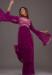 Picture of Georgette Medium Purple Straight Cut Salwar Kameez