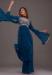 Picture of Georgette Navy Blue Straight Cut Salwar Kameez